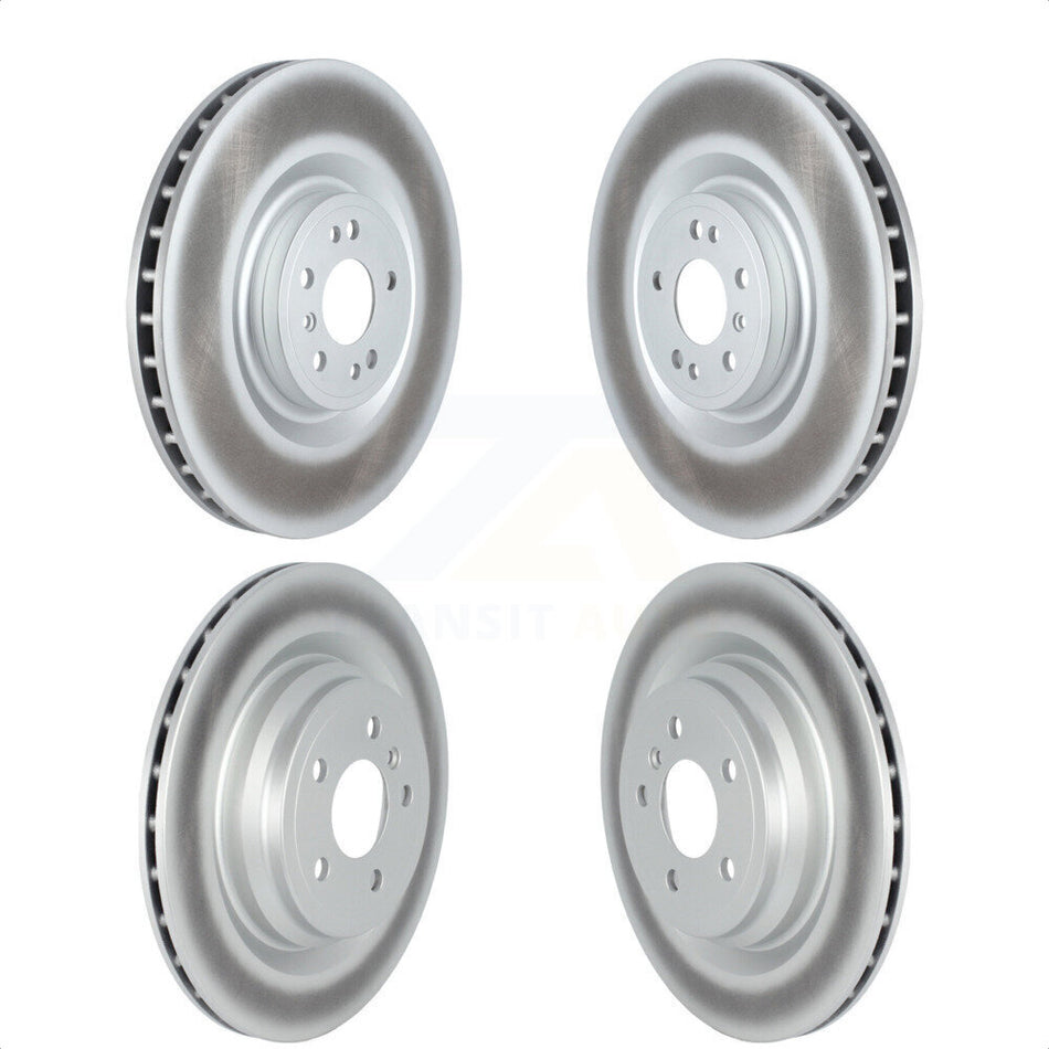 Front Rear Coated Disc Brake Rotors Kit For Mercedes-Benz GLE43 AMG GLE450 GLE400 ML550 GLE550e KG-101693 by Genius