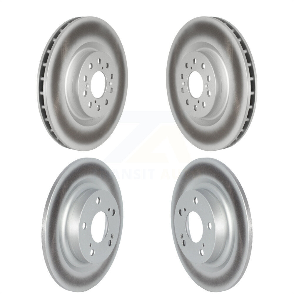 Front Rear Coated Disc Brake Rotors Kit For 2017-2020 Honda Civic Type R KG-101700 by Genius