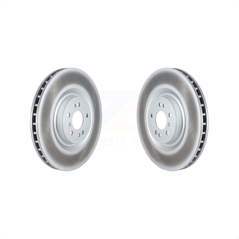 Front Coated Disc Brake Rotors Pair For Mercedes-Benz ML350 GLS450 GL450 GLE43 AMG GL550 GLS550 GL350 GLE450 GLE400 GLE63 S ML400 ML550 ML250 ML63 GLE550e KG-101713 by Genius