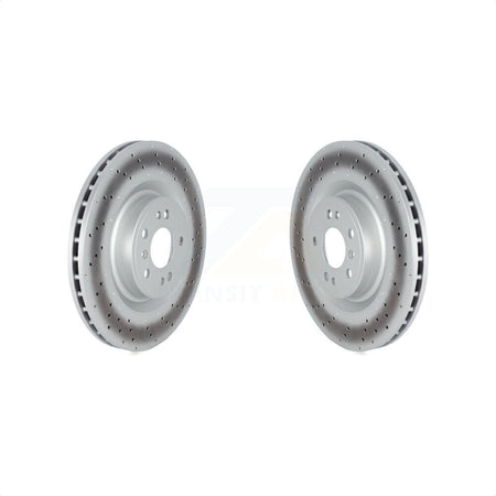 Front Coated Disc Brake Rotors Pair For Mercedes-Benz ML350 GLE350 ML400 GLE400 ML250 GLE300d GLE350d KG-101714 by Genius