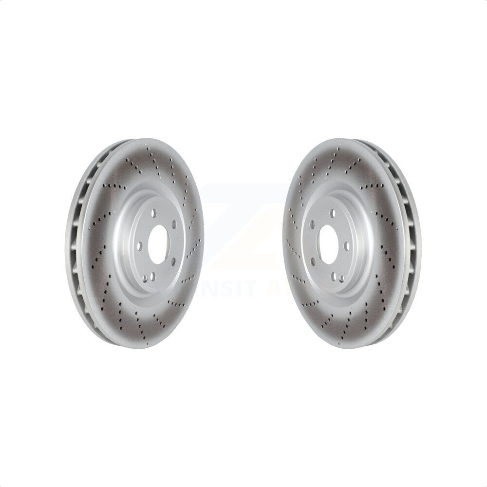 Front Coated Disc Brake Rotors Pair For 2012-2018 Mercedes-Benz CLS550 KG-101720 by Genius