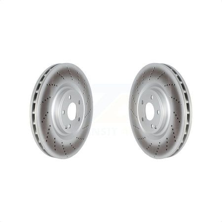 Front Coated Disc Brake Rotors Pair For 2012-2018 Mercedes-Benz CLS550 KG-101720 by Genius