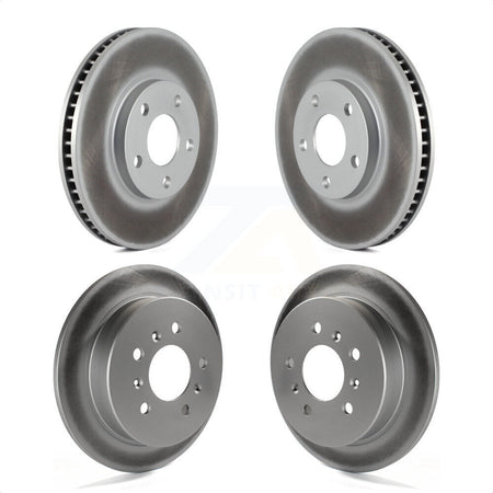 Front Rear Coated Disc Brake Rotors Kit For Chevrolet Impala Monte Carlo Oldsmobile Intrigue KG-101736 by Genius