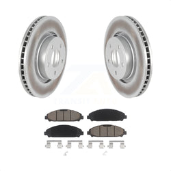 Front Coated Disc Brake Rotors And Ceramic Pads Kit For Ford Mustang KGC-100015