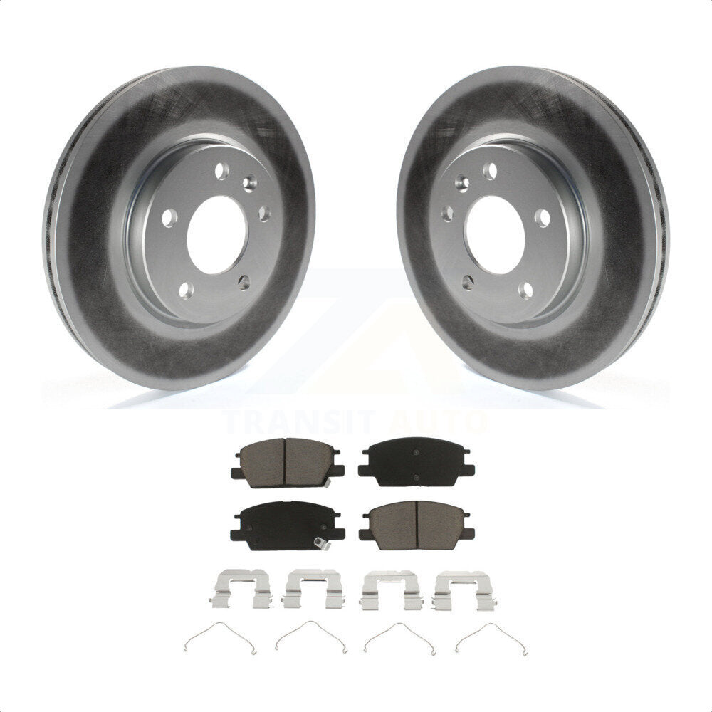 Front Coated Disc Brake Rotors And Ceramic Pads Kit For Chevrolet Equinox Malibu GMC Terrain Buick LaCrosse Regal Sportback TourX KGC-100025 by Transit Auto