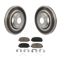 Front Coated Disc Brake Rotors And Ceramic Pads Kit For Honda Civic Accord Acura ILX KGC-100028