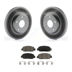Front Coated Disc Brake Rotors And Ceramic Pads Kit For Honda Accord HR-V KGC-100030