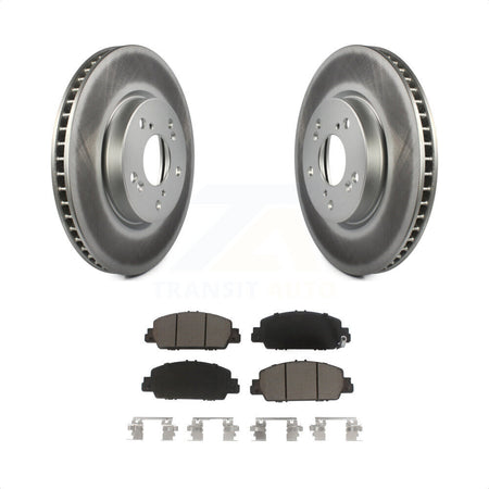 Front Coated Disc Brake Rotors And Ceramic Pads Kit For Honda Accord KGC-100031 by Transit Auto