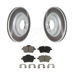 Front Coated Disc Brake Rotors And Ceramic Pads Kit For Mini Cooper Countryman Paceman KGC-100037