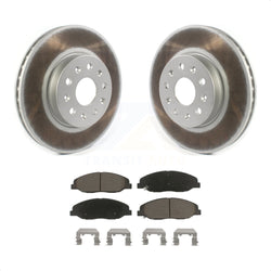 Front Coated Disc Brake Rotors And Ceramic Pads Kit For Cadillac CTS Without Heavy Duty Brakes KGC-100049