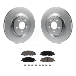 Front Coated Disc Brake Rotors And Ceramic Pads Kit For Ford Mustang KGC-100054