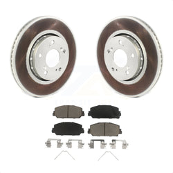 Front Coated Disc Brake Rotors And Ceramic Pads Kit For Acura RLX KGC-100079