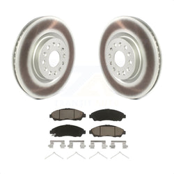 Front Coated Disc Brake Rotors And Ceramic Pads Kit For Cadillac XT5 Buick Enclave XT6 KGC-100100