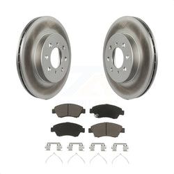 Front Coated Disc Brake Rotors And Ceramic Pads Kit For Honda Civic Fit del Sol KGC-100109