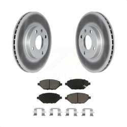 Front Coated Disc Brake Rotors And Ceramic Pads Kit For 2016-2021 Chevrolet Spark KGC-100110