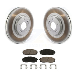 Front Coated Disc Brake Rotors And Ceramic Pads Kit For 2015-2020 Kia Sedona KGC-100113