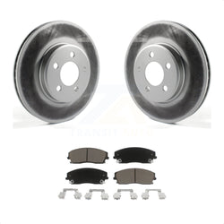 Front Coated Disc Brake Rotors And Ceramic Pads Kit For Dodge Charger Chrysler 300 Challenger Magnum KGC-100128