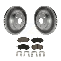 Front Coated Disc Brake Rotors And Ceramic Pads Kit For Subaru Impreza Legacy Saab 9-2X KGC-100134