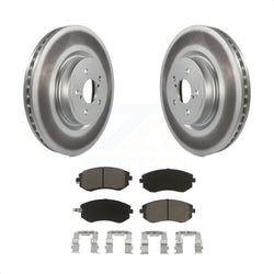 Front Coated Disc Brake Rotors And Ceramic Pads Kit For Subaru Legacy KGC-100138