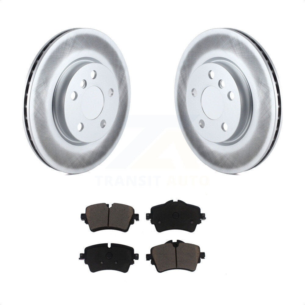 Front Coated Disc Brake Rotors And Ceramic Pads Kit For Mini Cooper Clubman KGC-100142 by Transit Auto