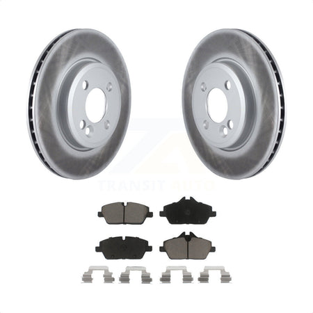 Front Coated Disc Brake Rotors And Ceramic Pads Kit For Mini Cooper KGC-100145 by Transit Auto