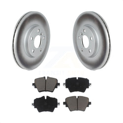 Front Coated Disc Brake Rotors And Ceramic Pads Kit For Mini Cooper Countryman Clubman KGC-100146