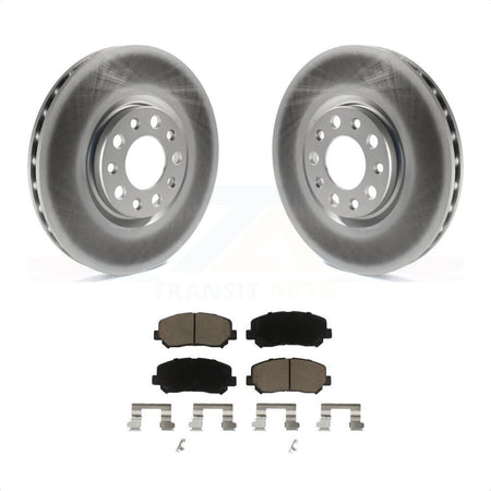 Front Coated Disc Brake Rotors And Ceramic Pads Kit For Dodge Dart Chrysler 200 KGC-100148 by Transit Auto