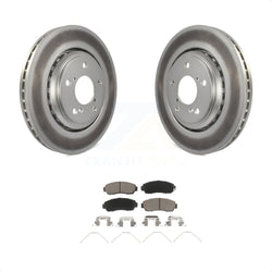 Front Coated Disc Brake Rotors And Ceramic Pads Kit For Honda Odyssey Passport KGC-100161