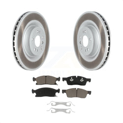 Front Coated Disc Brake Rotors And Ceramic Pads Kit For Mercedes-Benz GLS450 GL450 GL350 ML400 GLE400 KGC-100167