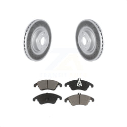 Front Coated Disc Brake Rotors And Ceramic Pads Kit For Mercedes-Benz C250 E400 E550 KGC-100171