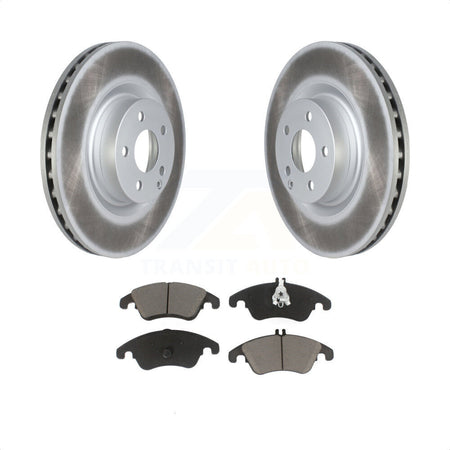 Front Coated Disc Brake Rotors And Ceramic Pads Kit For Mercedes-Benz C250 E400 E550 KGC-100172 by Transit Auto