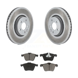Front Coated Disc Brake Rotors And Ceramic Pads Kit For Volvo S60 XC70 S80 V60 Cross Country V70 KGC-100183