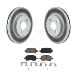 Front Coated Disc Brake Rotors And Ceramic Pads Kit For Chevrolet Cobalt Saturn Ion Pontiac G5 Pursuit KGC-100189