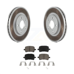 Front Coated Disc Brake Rotors And Ceramic Pads Kit For Chevrolet Malibu Pontiac G6 KGC-100192