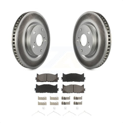 Front Coated Disc Brake Rotors And Ceramic Pads Kit For Toyota Camry Lexus ES350 Avalon ES300h KGC-100199