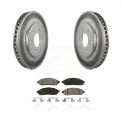 Front Coated Disc Brake Rotors And Ceramic Pads Kit For Nissan Frontier Suzuki Equator 2.5L KGC-100202