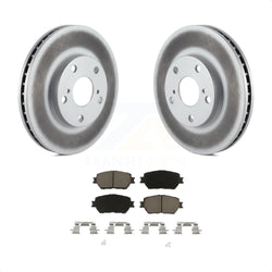 Front Coated Disc Brake Rotors And Ceramic Pads Kit For Toyota Camry KGC-100215