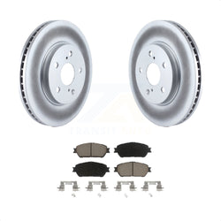 Front Coated Disc Brake Rotors And Ceramic Pads Kit For Toyota Sienna Camry Avalon Solara Lexus ES300 KGC-100219