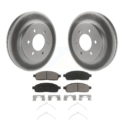 Front Coated Disc Brake Rotors And Ceramic Pads Kit For Ford F-150 Lincoln Mark LT With 6 Lug Wheels 4WD KGC-100222