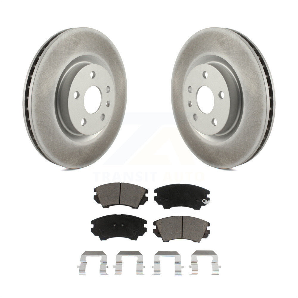 Front Coated Disc Brake Rotors And Ceramic Pads Kit For 2011-2017 Chevrolet Caprice KGC-100224 by Transit Auto