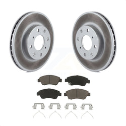 Front Coated Disc Brake Rotors And Ceramic Pads Kit For Honda Civic KGC-100251