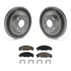 Front Coated Disc Brake Rotors And Ceramic Pads Kit For 2008-2011 Ford Focus KGC-100253