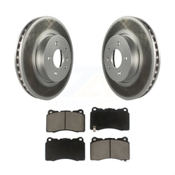Front Coated Disc Brake Rotors And Ceramic Pads Kit For Cadillac ATS KGC-100263