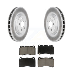Front Coated Disc Brake Rotors And Ceramic Pads Kit For Buick Regal Pontiac G8 KGC-100282