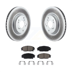 Front Coated Disc Brake Rotors And Ceramic Pads Kit For Honda Civic Acura RSX CSX KGC-100305
