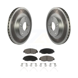 Front Coated Disc Brake Rotors And Ceramic Pads Kit For 2014-2015 Honda Civic Touring KGC-100312