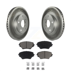 Front Coated Disc Brake Rotors And Ceramic Pads Kit For Toyota RAV4 KGC-100321