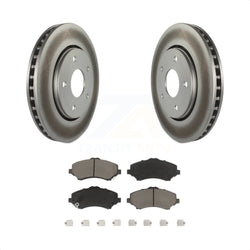 Front Coated Disc Brake Rotors And Ceramic Pads Kit For Dodge Grand Caravan Chrysler Town & Country Journey Volkswagen Routan Ram C/V KGC-100322