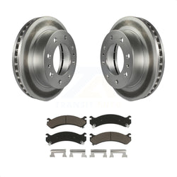 Front Coat Disc Brake Rotor Ceramic Pad Kit For Chevrolet Silverado 2500 HD GMC Express 3500 Sierra Cadillac DeVille Savana Hummer H2 Classic 1500 Suburban Yukon XL Avalanche KGC-100328