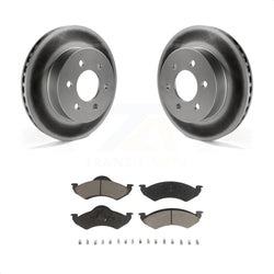 Front Coated Disc Brake Rotors And Ceramic Pads Kit For 2000-2002 Dodge Dakota Durango KGC-100332